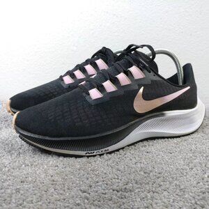 Nike Air Zoom Pegasus 37 Womens 9 Running Shoes Black Light Arctic Pink 2020